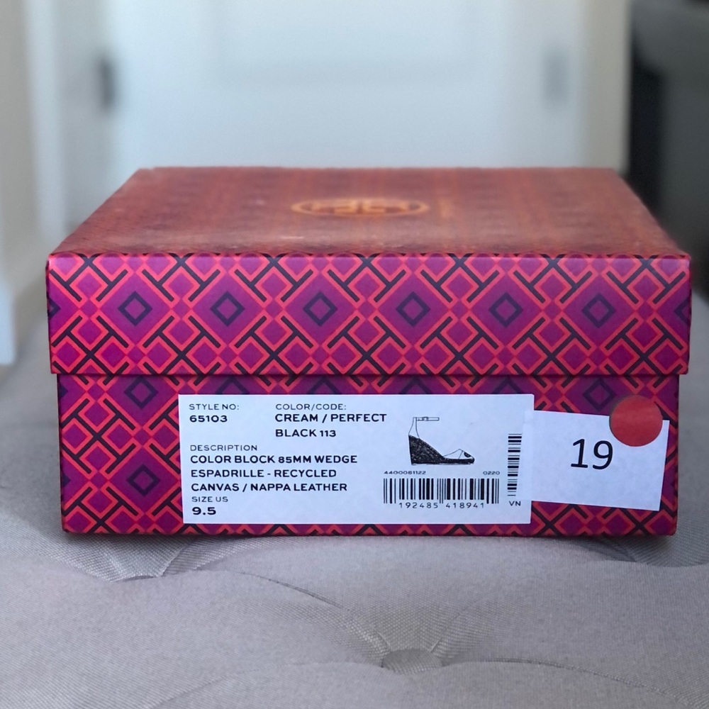HOST PICK Tory Burch Cap Toe Espadrille Wedges - Picture 5 of 6